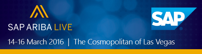 SAP ARIBA Live - SAP Event in Las Vegas, 14th-16th March 2016