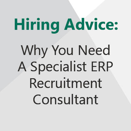 Why you need a specialist ERP recruitment expert.