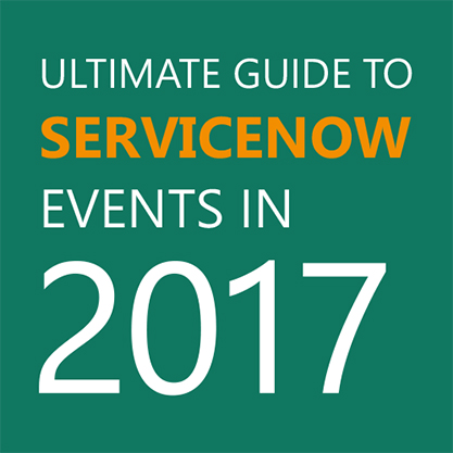ServiceNow Events in 2017.