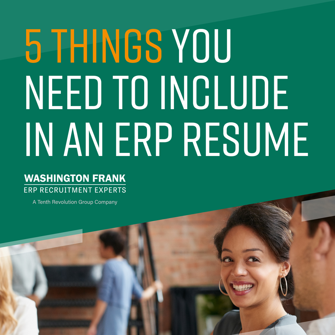 5 things you need in an ERP resume